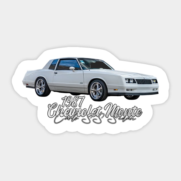 1987 Chevrolet Monte Carlo SS Sedan Sticker by Gestalt Imagery